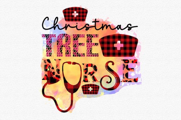 Christmas Tree Nurse Sublimation: Graphics for Crafts