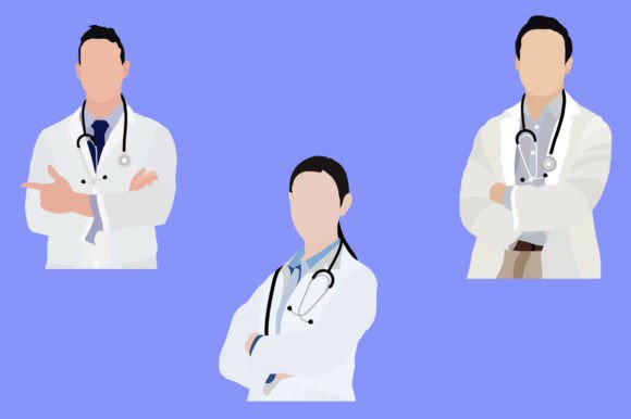 Colorful Medical Uniform Vector for Graphics and Crafts