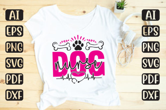 Dog Nurse Graphics for Modern Crafts