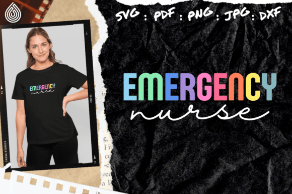 ER Nurse, Emergency Graphics for Crafts