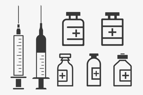 Medical Icons Graphics for Crafts & Web