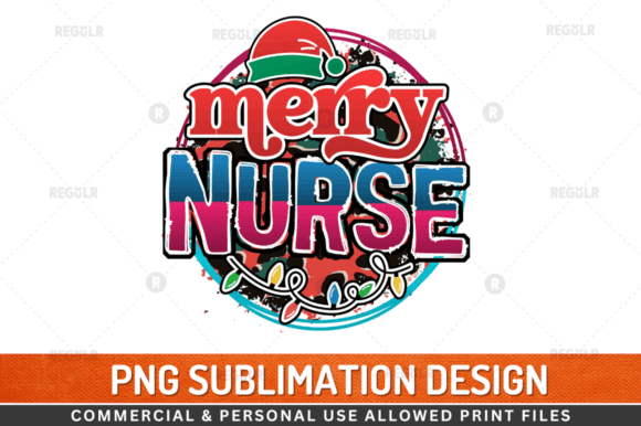Merry Nurse Sublimation: Graphics for Crafts