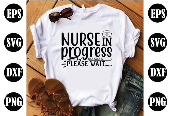 Nurse in Progress Graphics for Crafts
