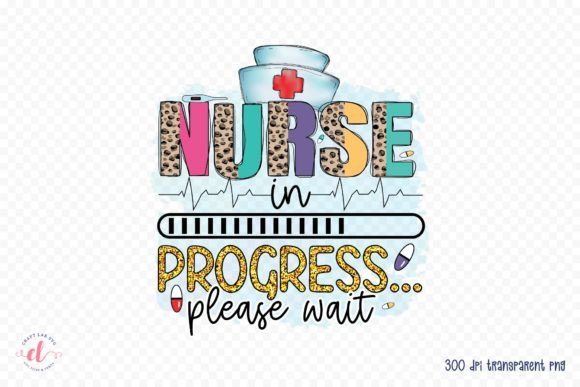 Nurse in Progress PNG: Graphics for Crafts