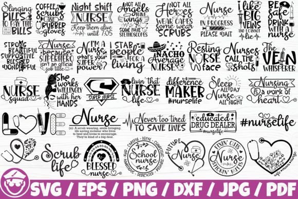 Nurse Life Graphics for Crafts & Blogs