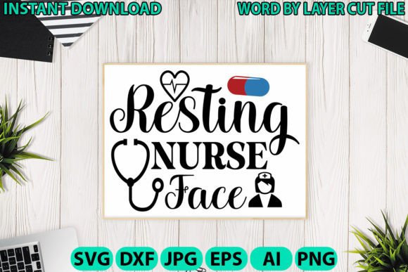 Resting Nurse Face Crafts & Graphics Review