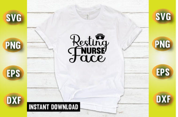 Review: Resting Nurse Face T Shirt Design for Embroidery