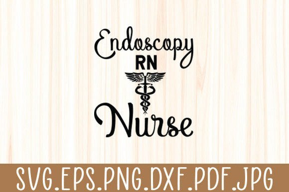 RN Endoscopy Nurse GI Graphics for Crafts