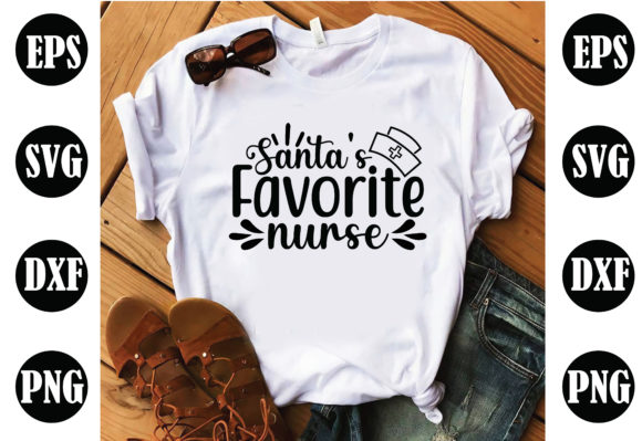 Santa’s Favorite Nurse Graphics for Crafts